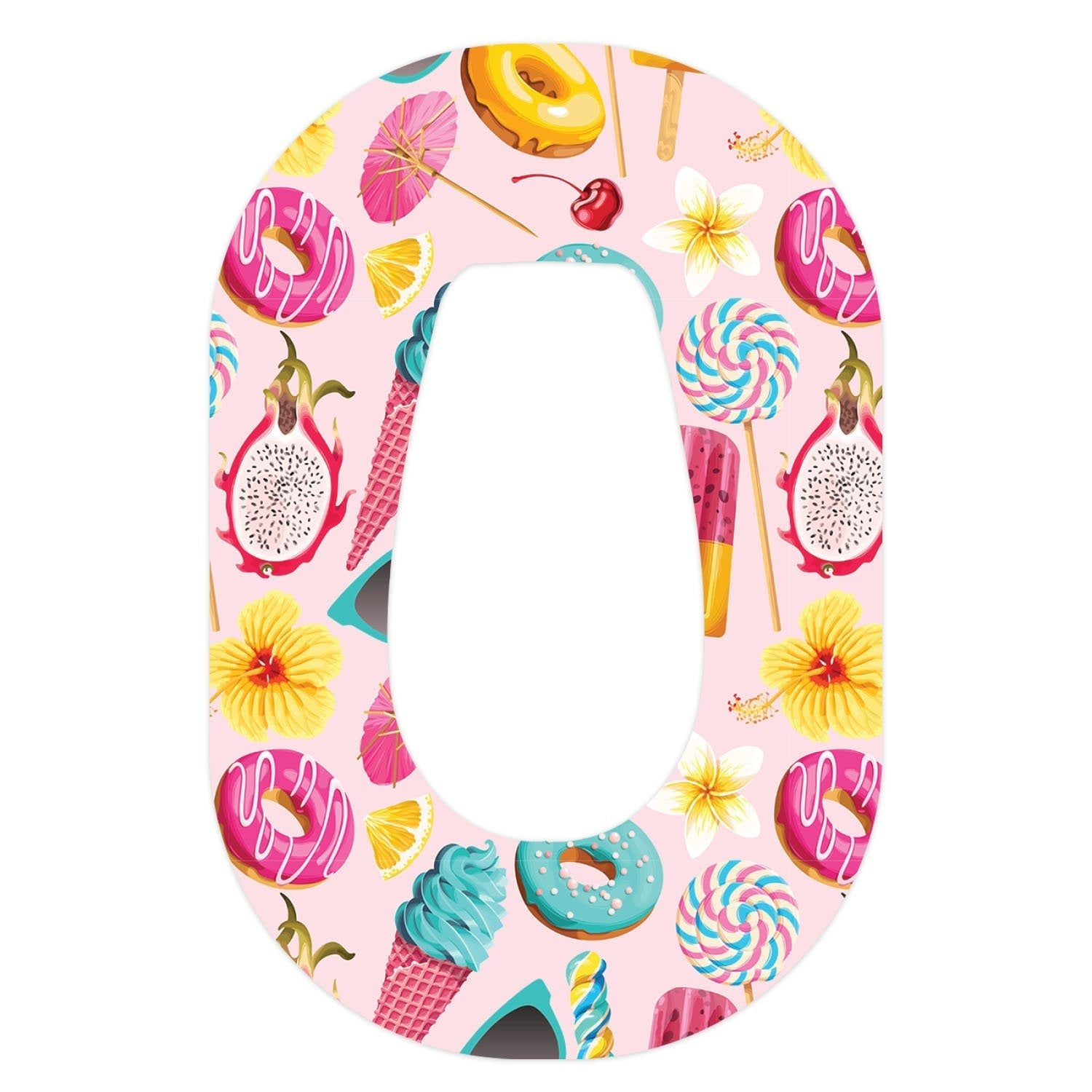 Summer Sweets Dexcom G6 Patch Tape - Pump Peelz Summer Sweets Dexcom G6 Patch Tape - Pump Peelz