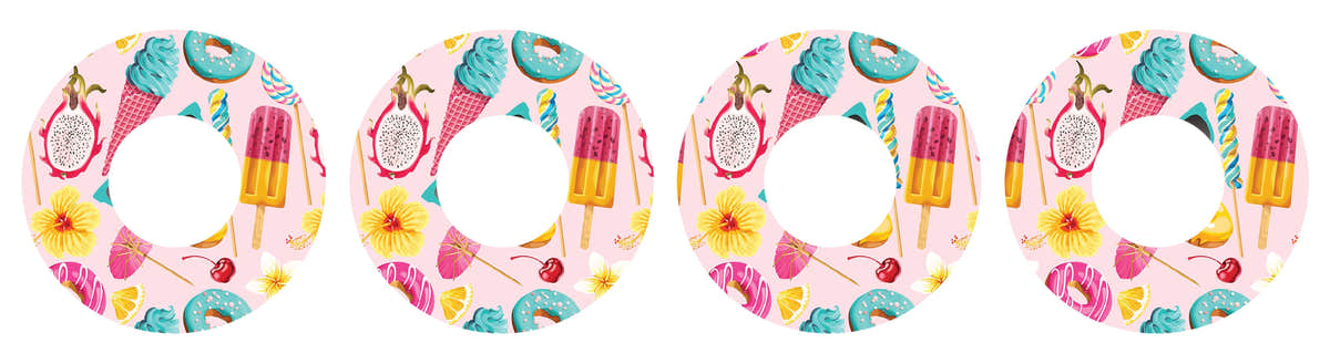 Summer Sweets Patch Tape Designed for the FreeStyle Libre 2 Summer Sweets Patch Tape Designed for the FreeStyle Libre 2