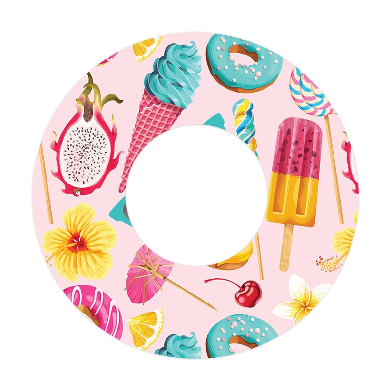 Summer Sweets Patch Tape Designed for the FreeStyle Libre 2 Summer Sweets Patch Tape Designed for the FreeStyle Libre 2