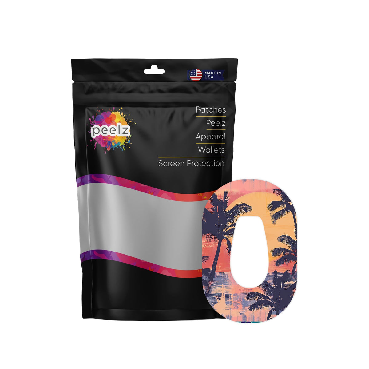 Sunset Serenade Dexcom G6 Patch Tape - Pump Peelz Sunset Serenade Dexcom G6 Patch Tape - Pump Peelz