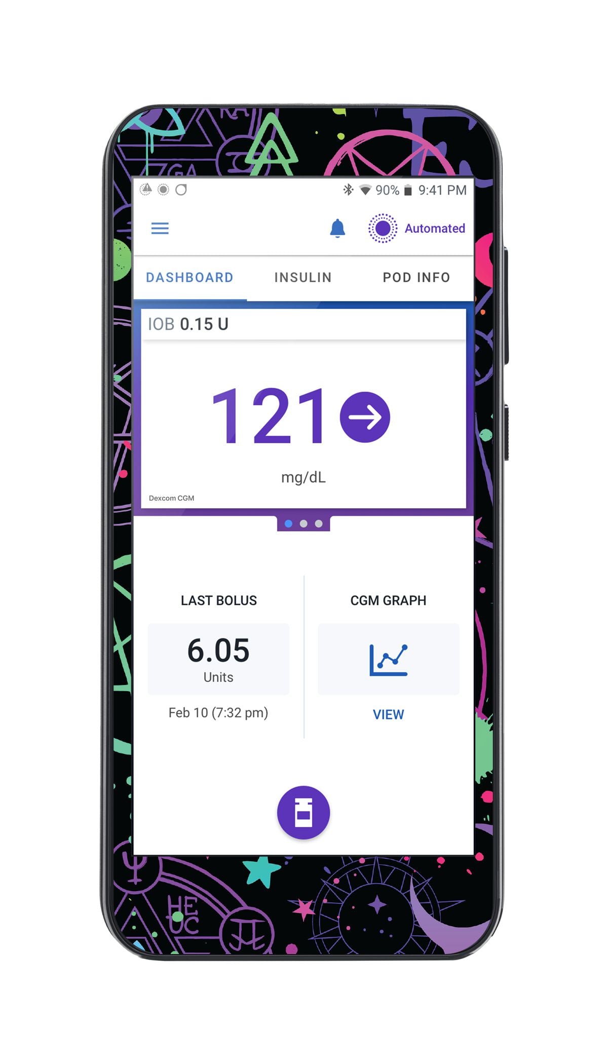 Supernatural Symbols Sticker for Omnipod® 5 Controller – Pump Peelz Supernatural Symbols Sticker for Omnipod® 5 Controller – Pump Peelz