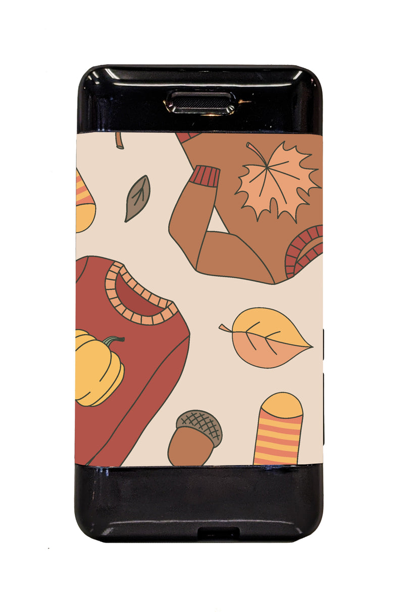Sweaters & Leaves Sticker for Omnipod DASH® PDM – Pump Peelz Sweaters & Leaves Sticker for Omnipod DASH® PDM – Pump Peelz