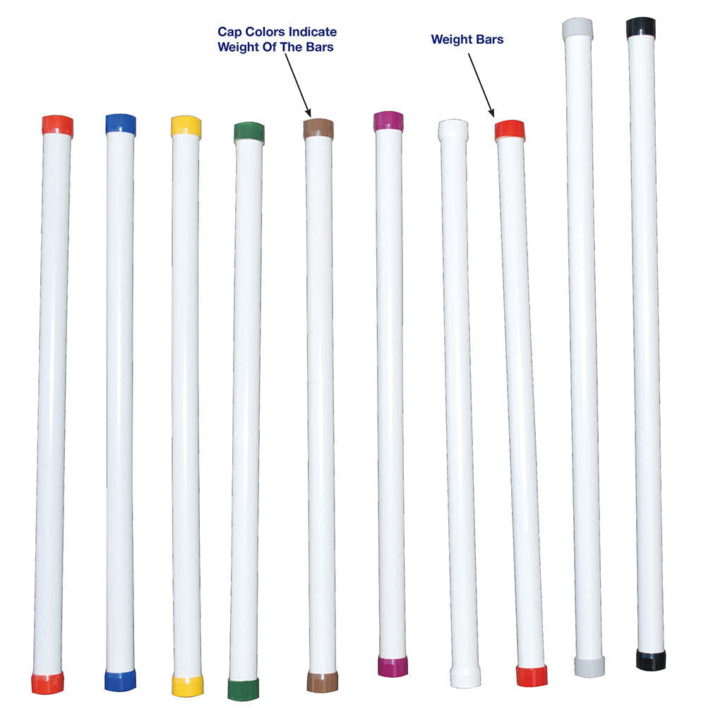 MJM International TRWB-B-36 Therapy Rehab Weighted Bars, BLUE 2 LBS 36" length MJM International TRWB-B-36 Therapy Rehab Weighted Bars, BLUE 2 LBS 36" length