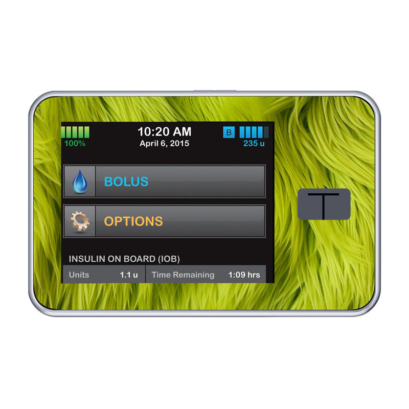 Green Fur Sticker for Tandem t:slim Green Fur Sticker for Tandem t:slim