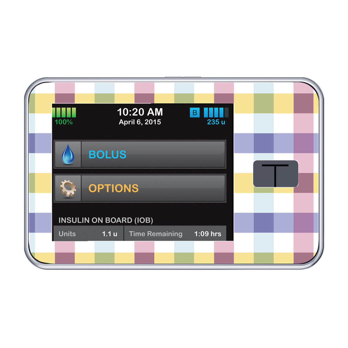 Spring Plaid Sticker for Tandem t:slim Spring Plaid Sticker for Tandem t:slim