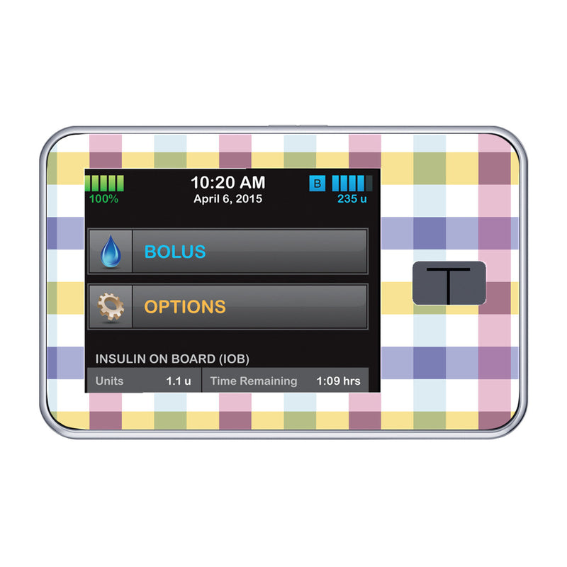 Spring Plaid Sticker for Tandem t:slim Spring Plaid Sticker for Tandem t:slim