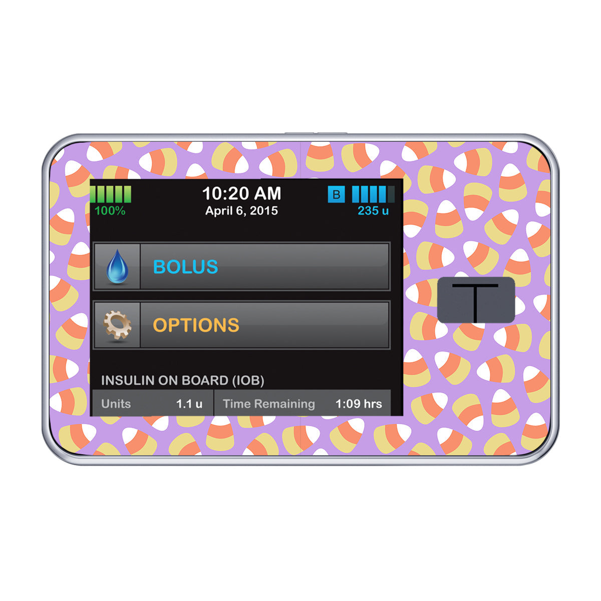 Candy Corn Tandem t:slim X2 - Pump Peelz Candy Corn Tandem t:slim X2 - Pump Peelz