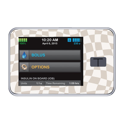 Creamy Check Tandem t:slim X2 - Pump Peelz Creamy Check Tandem t:slim X2 - Pump Peelz