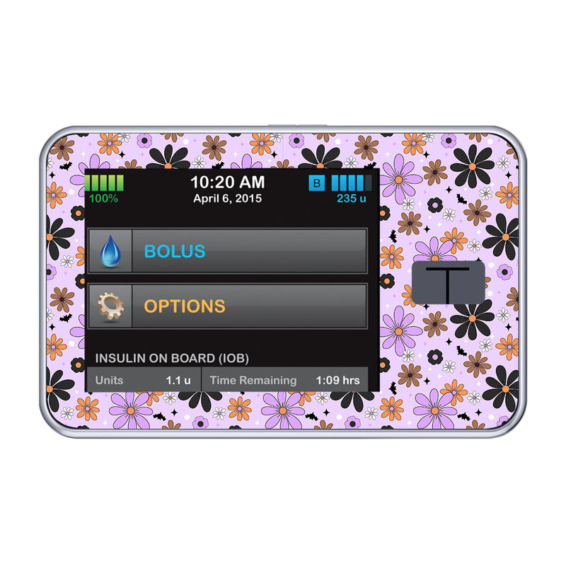 Batty Blooms Tandem t:slim X2 - Pump Peelz Batty Blooms Tandem t:slim X2 - Pump Peelz