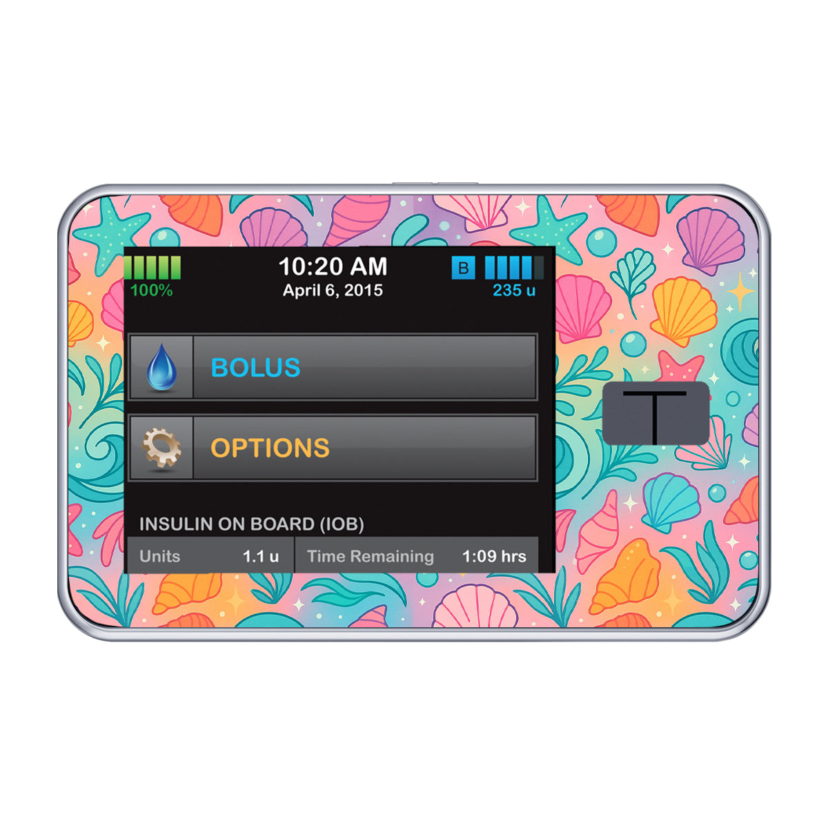 Rainbow Reef Sticker for Tandem t:slim t:slim X2- Pump Peelz Rainbow Reef Sticker for Tandem t:slim t:slim X2- Pump Peelz