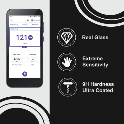 Tempered Glass Screen Protector for Omnipod® 5 Controller – Pump Peelz Tempered Glass Screen Protector for Omnipod® 5 Controller – Pump Peelz