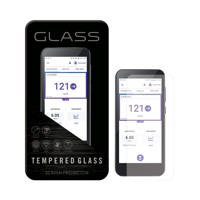 Tempered Glass Screen Protector for Omnipod® 5 Controller – Pump Peelz Tempered Glass Screen Protector for Omnipod® 5 Controller – Pump Peelz