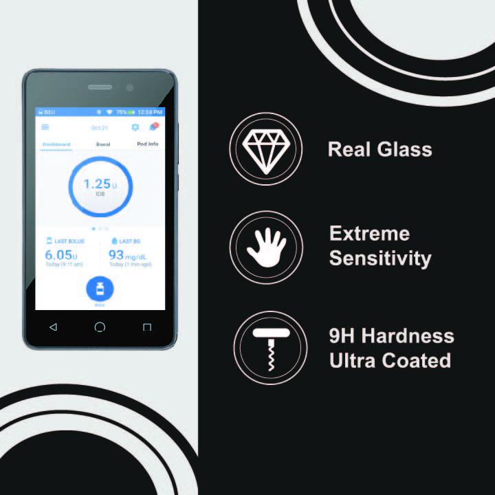 Tempered Glass Screen Protector for Omnipod® DASH PDM – Pump Peelz Tempered Glass Screen Protector for Omnipod® DASH PDM – Pump Peelz