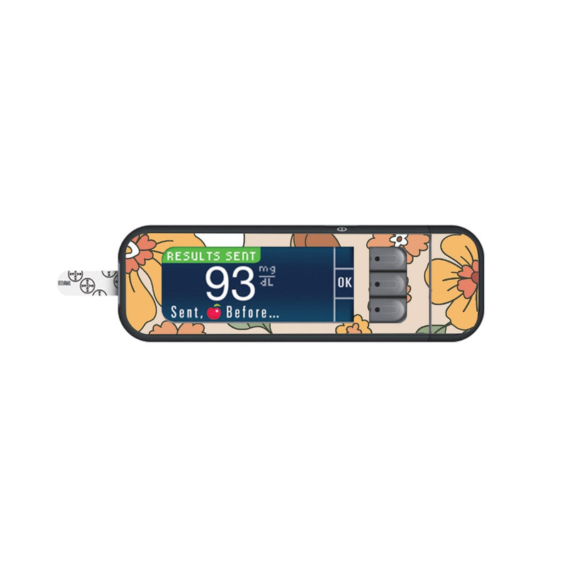 Thanksgiving Floral for Bayer Contour Next Glucometer Thanksgiving Floral for Bayer Contour Next Glucometer