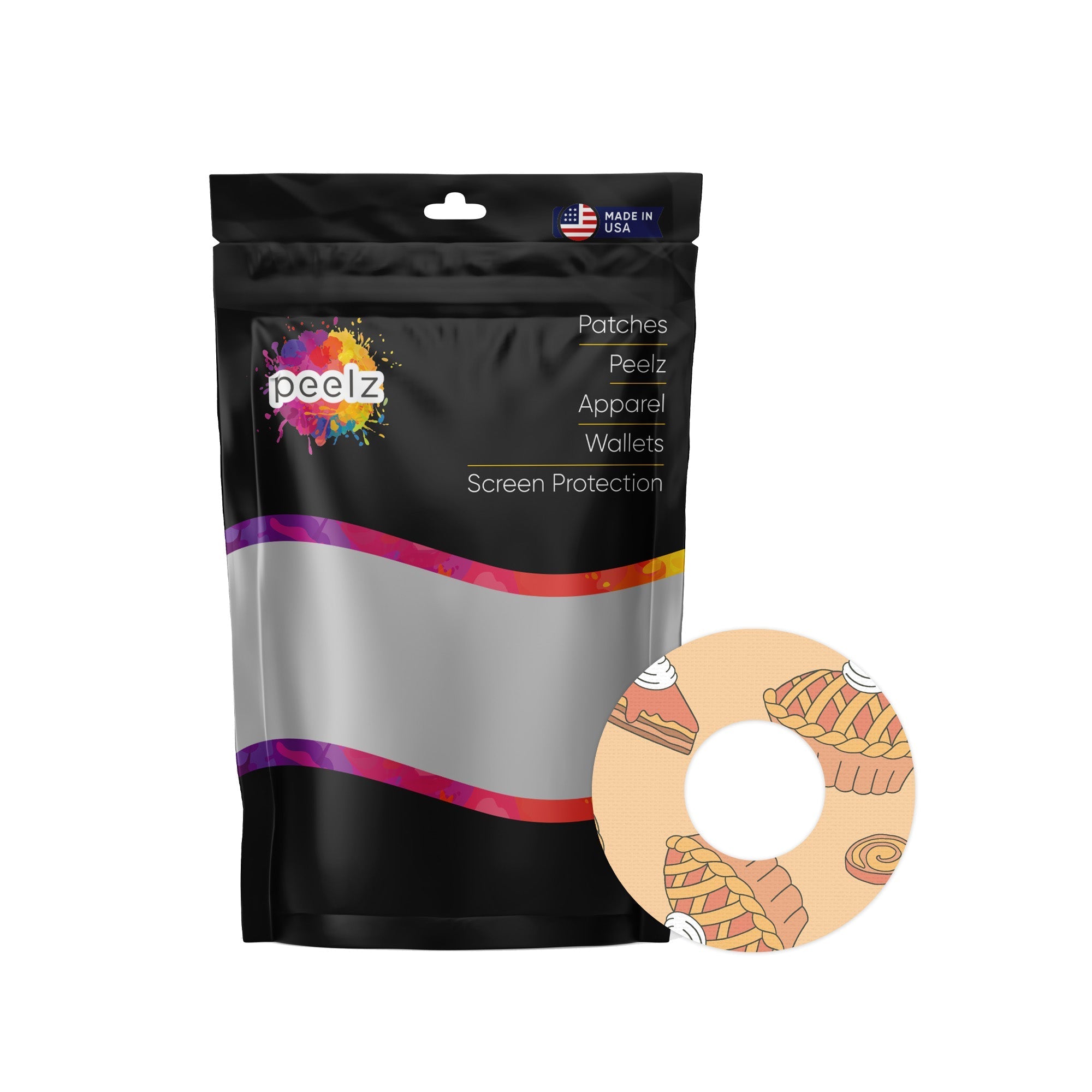 Thanksgiving Pies Patch Tape Designed for the FreeStyle Libre 2 Thanksgiving Pies Patch Tape Designed for the FreeStyle Libre 2