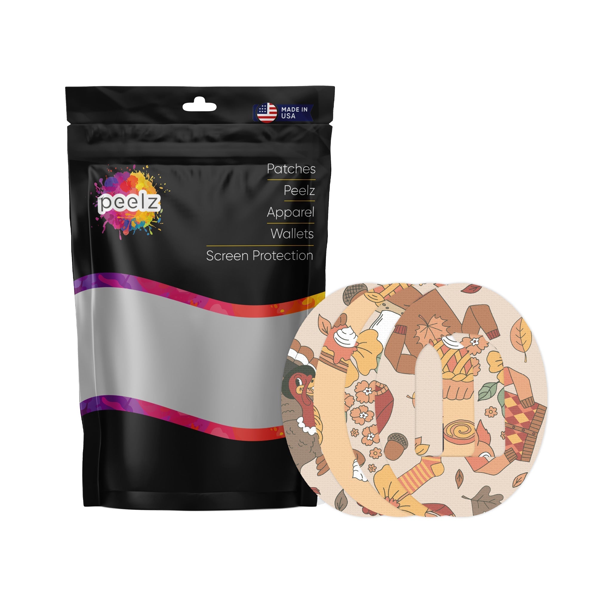 Thanksgiving Variety Pack Pod Patch Tape - Pump Peelz Thanksgiving Variety Pack Pod Patch Tape - Pump Peelz