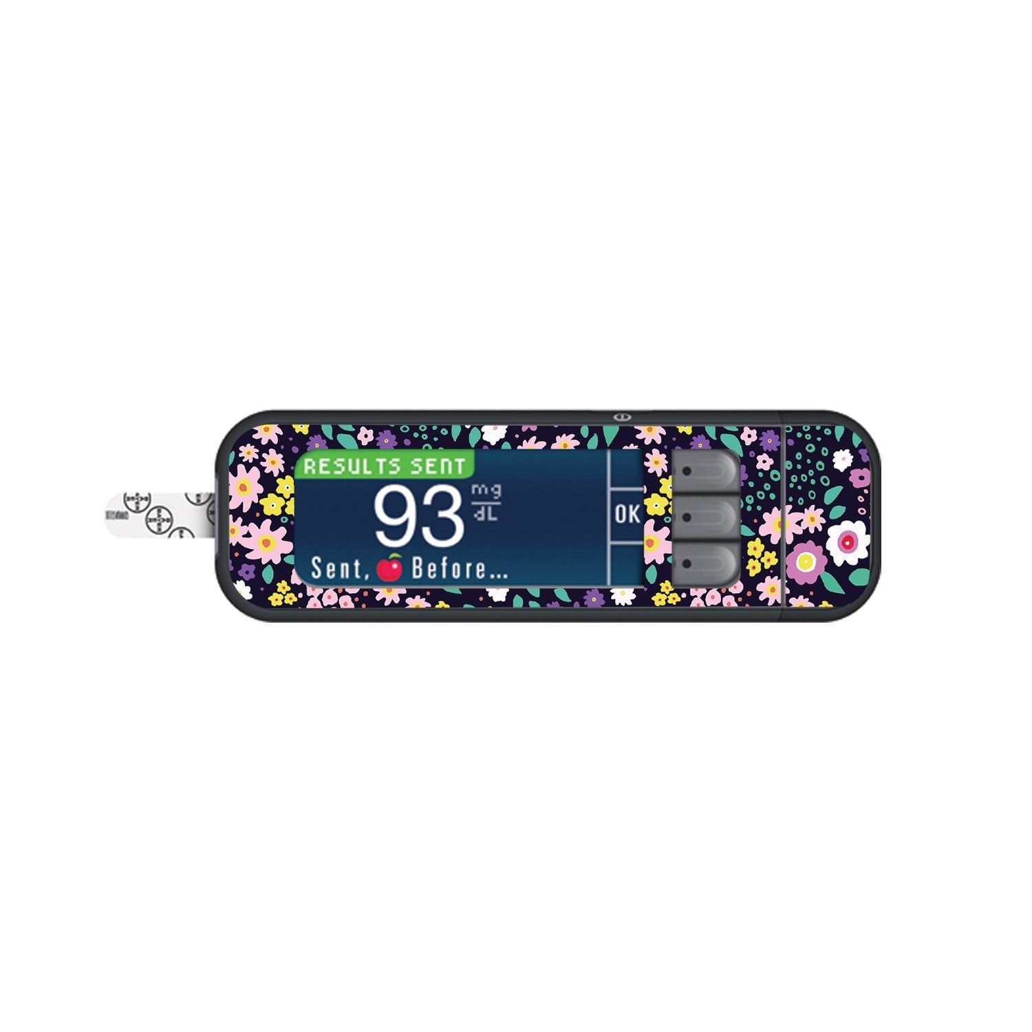 Tiny Flowers Bayer Contour Next Glucometer Tiny Flowers Bayer Contour Next Glucometer