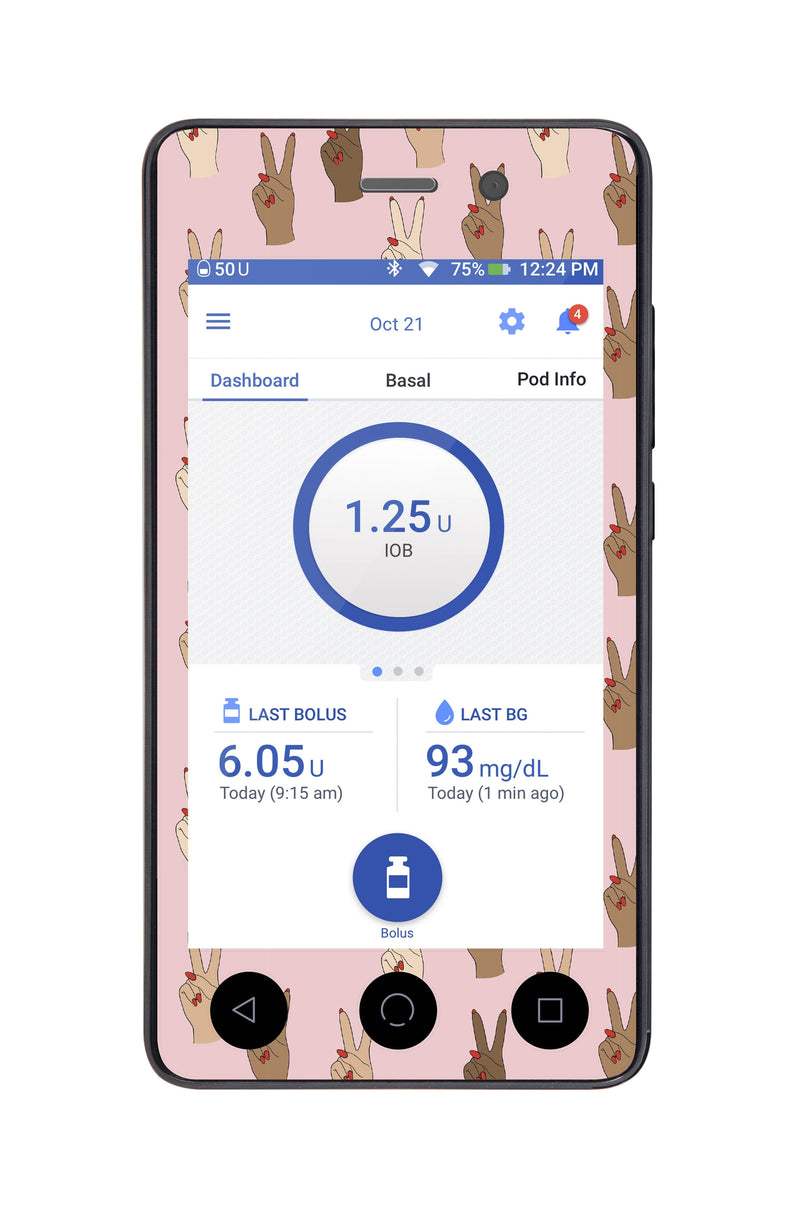 Together Sticker for Omnipod DASH® PDM – Pump Peelz Together Sticker for Omnipod DASH® PDM – Pump Peelz