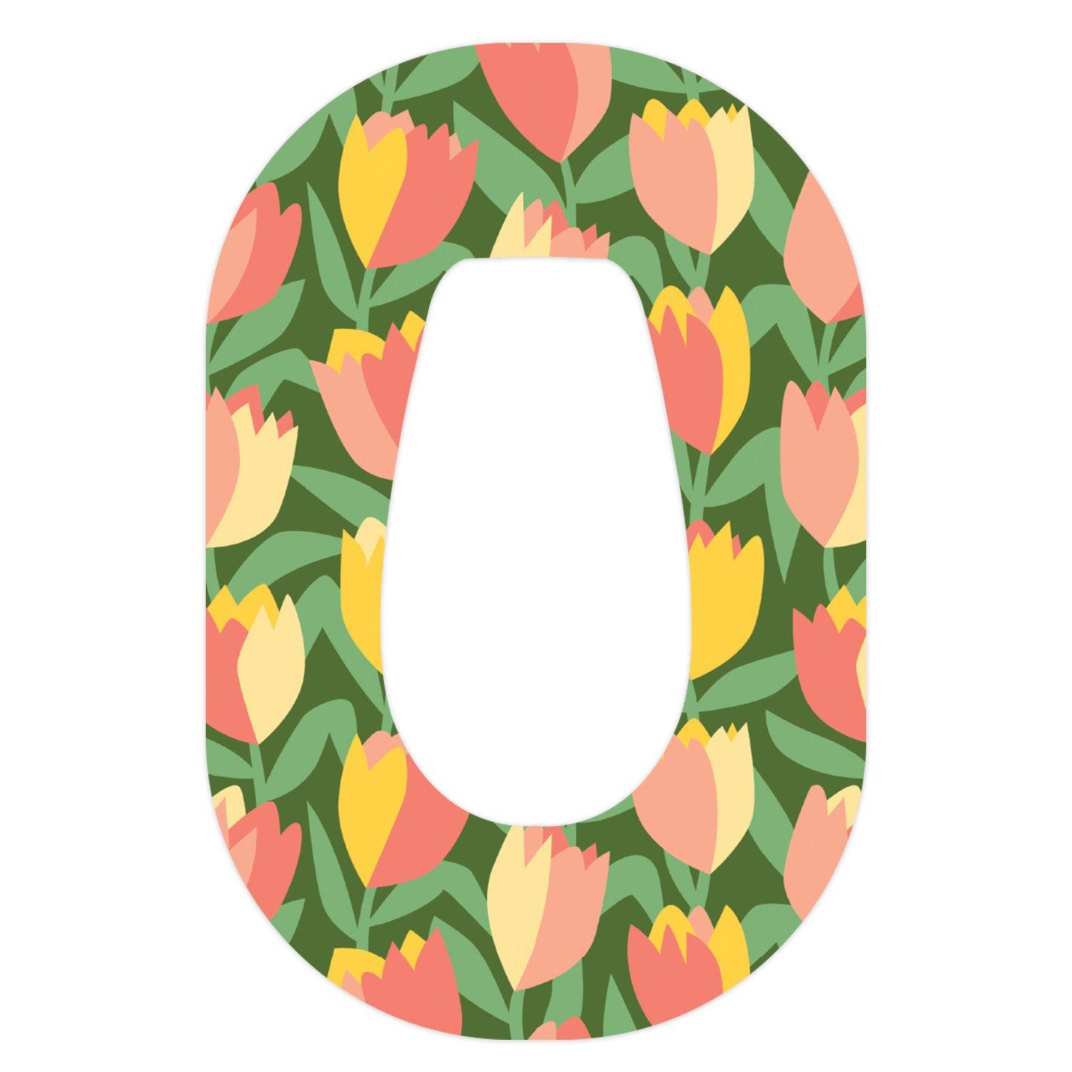 Tons Of Tulips Dexcom G6 Patch Tape - Pump Peelz Tons Of Tulips Dexcom G6 Patch Tape - Pump Peelz