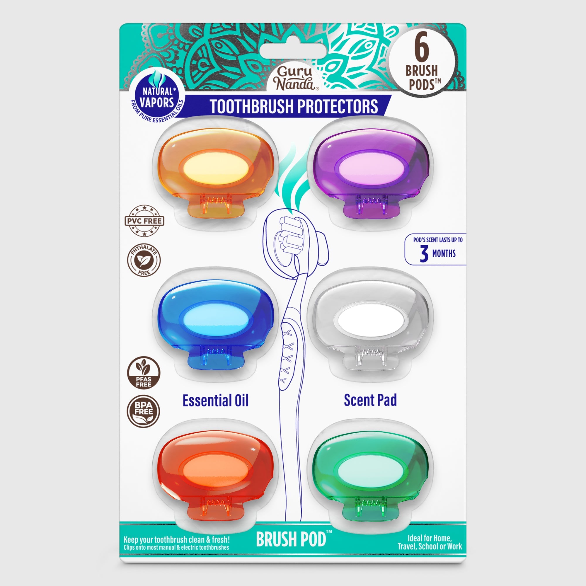 Brush Pod Toothbrush Protector Brush Pod Toothbrush Protector
