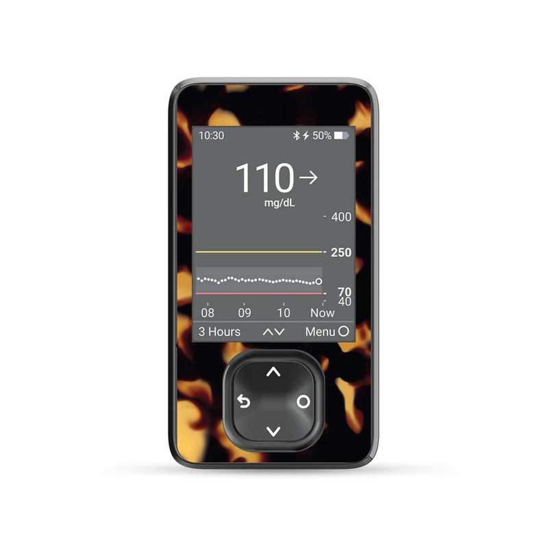 Tortoise Shell DEXCOM G7 and Stelo and G6 Touchscreen Receiver Sticker Tortoise Shell DEXCOM G7 and Stelo and G6 Touchscreen Receiver Sticker