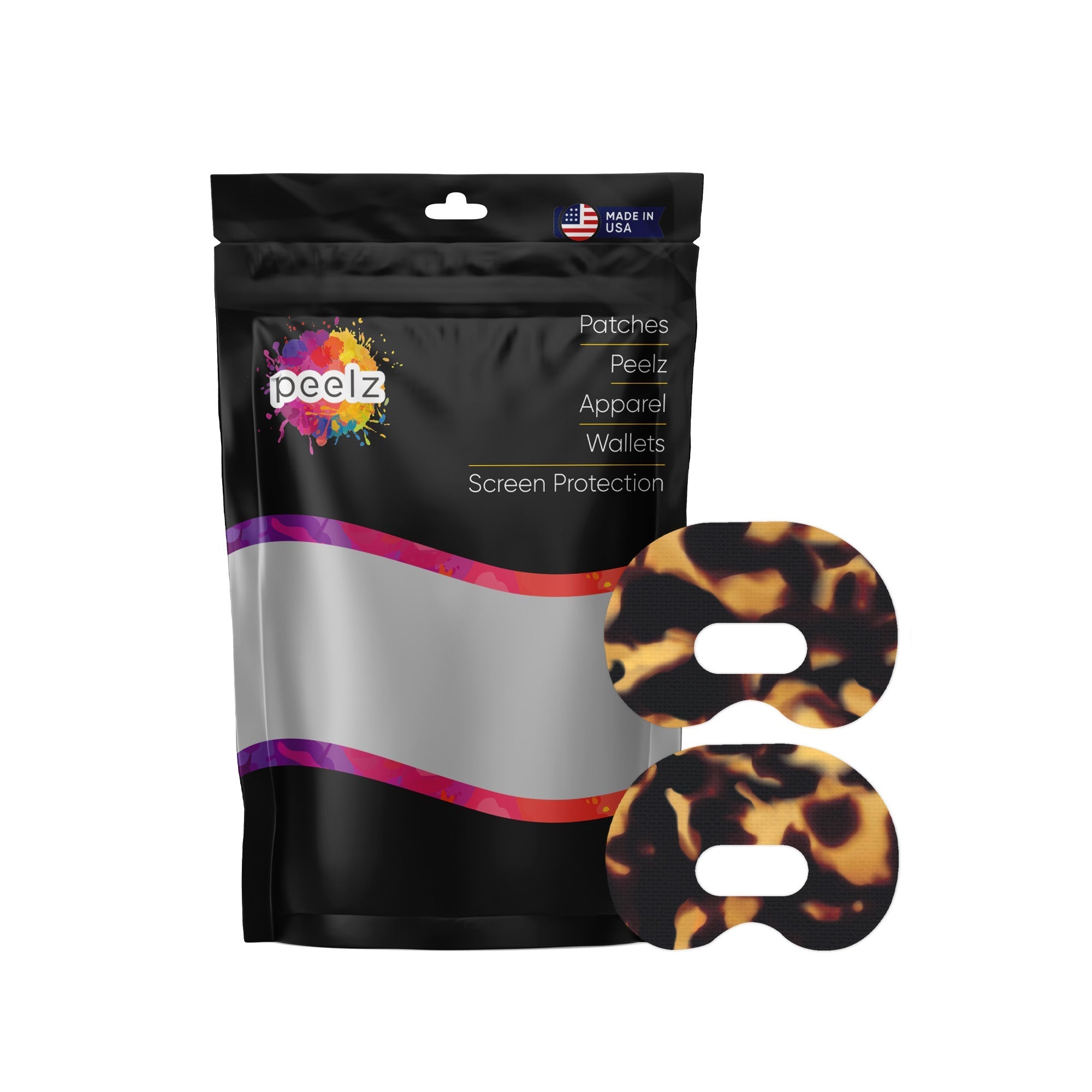 Tortoise Shell Medtronic Guardian Connect Patch Tape - Pump Peelz Tortoise Shell Medtronic Guardian Connect Patch Tape - Pump Peelz