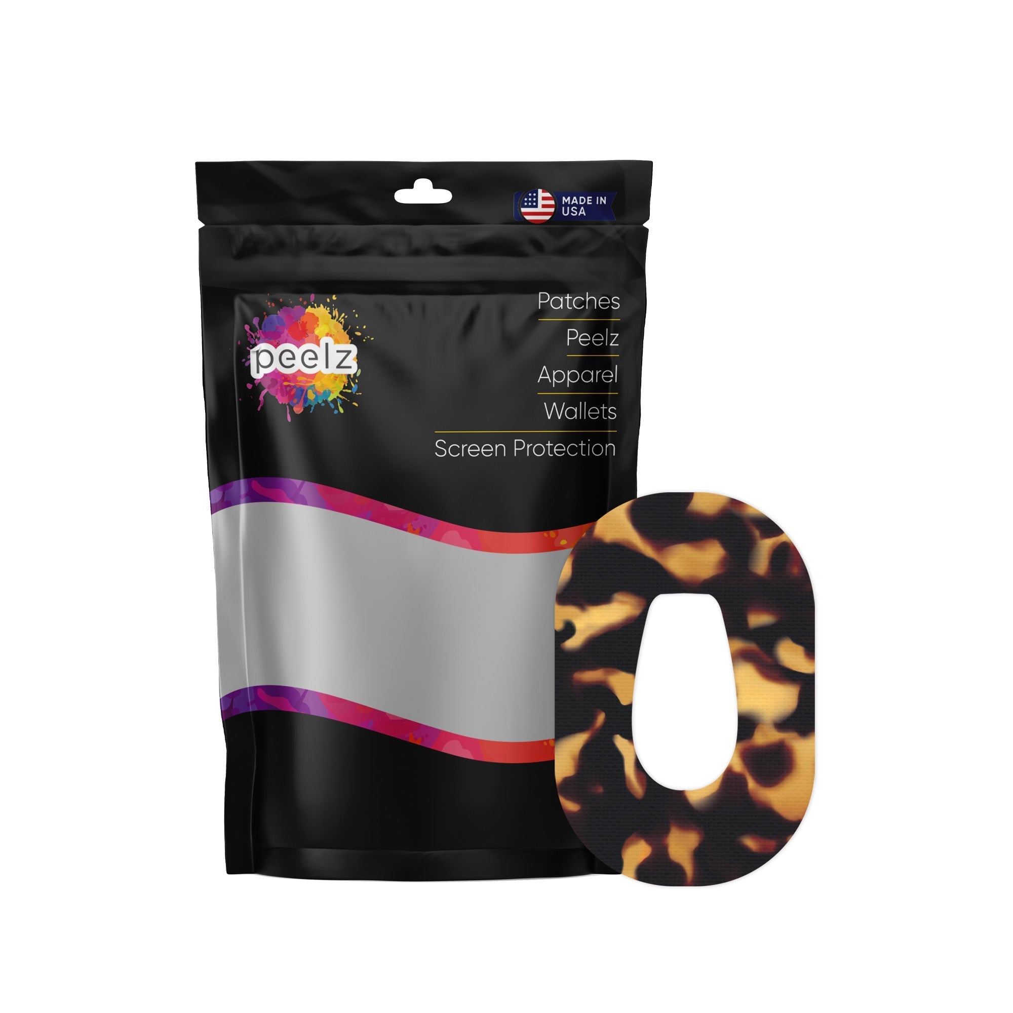 Tortoise Shell Dexcom G6 Patch Tape - Pump Peelz Tortoise Shell Dexcom G6 Patch Tape - Pump Peelz
