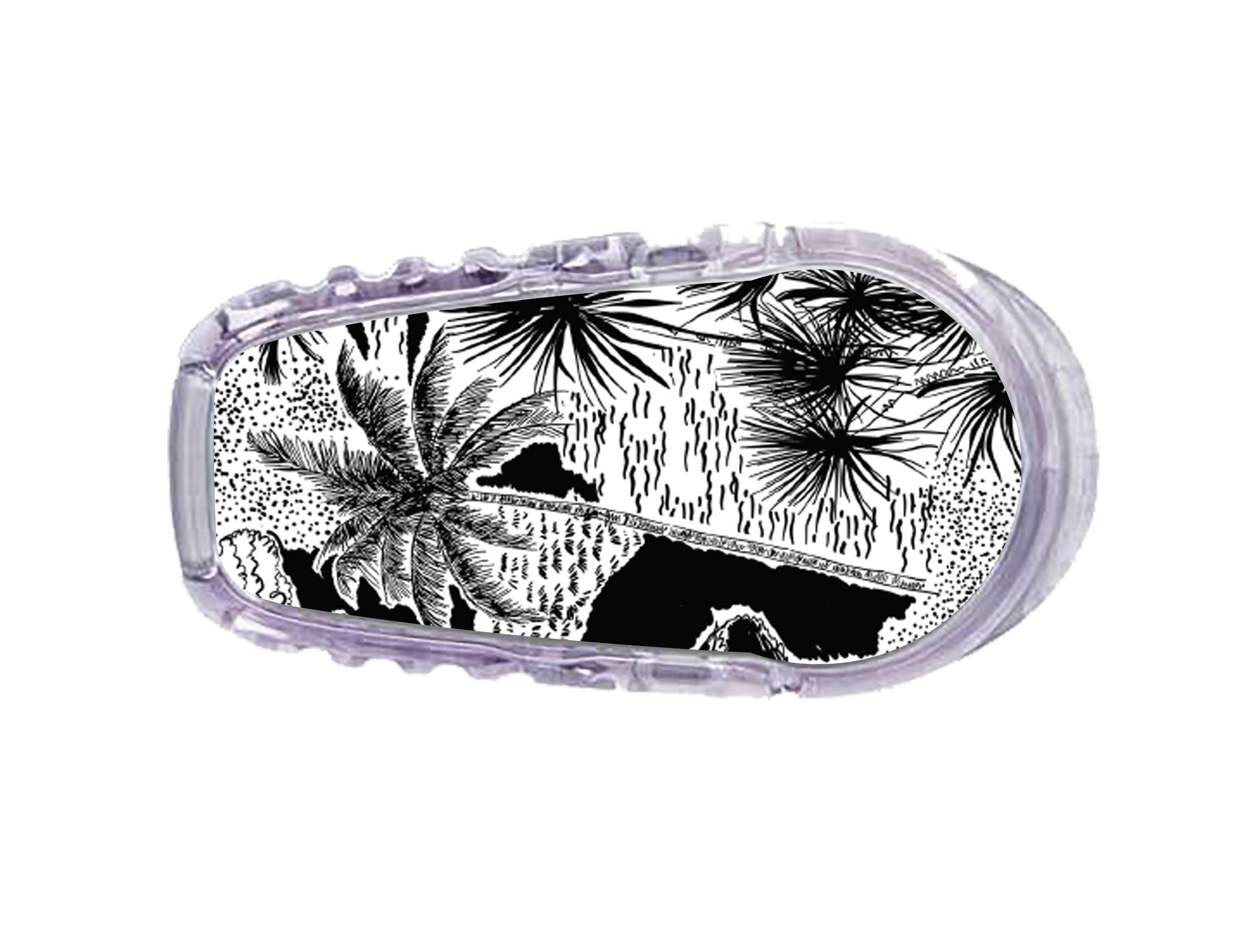 Tropical Sketch Dexcom G6 Transmitter Sticker Tropical Sketch Dexcom G6 Transmitter Sticker