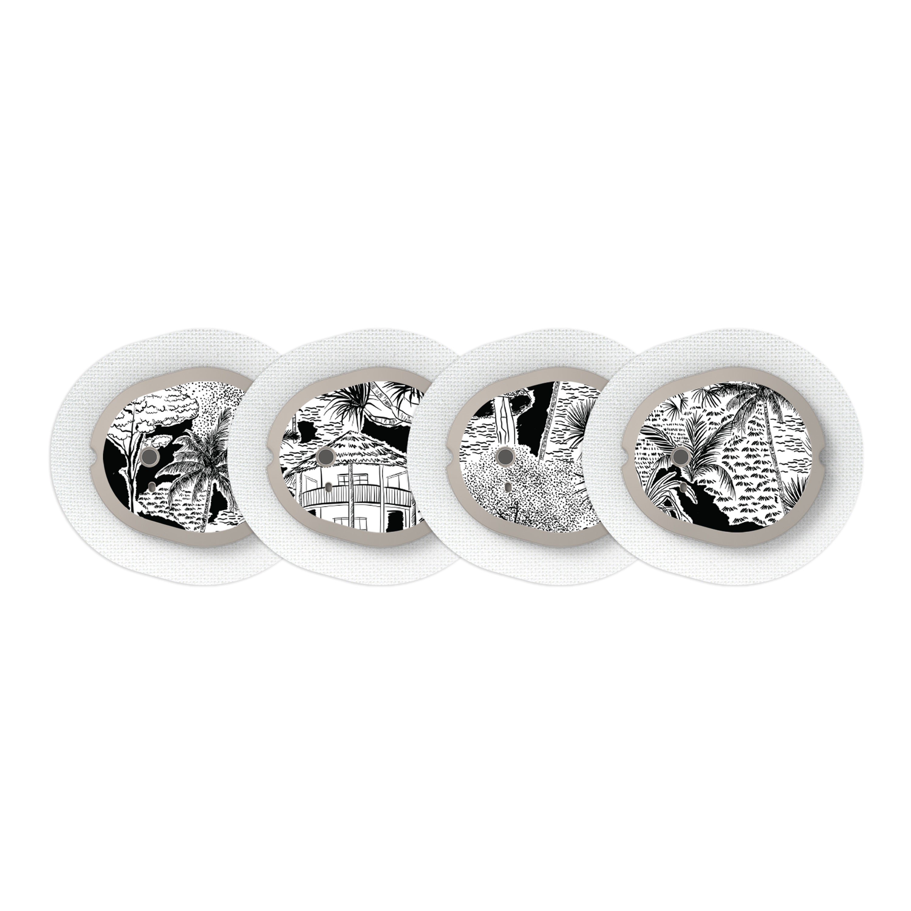 Tropical Sketch Sticker Designed for the DEXCOM G7 and Stelo Transmitter Tropical Sketch Sticker Designed for the DEXCOM G7 and Stelo Transmitter