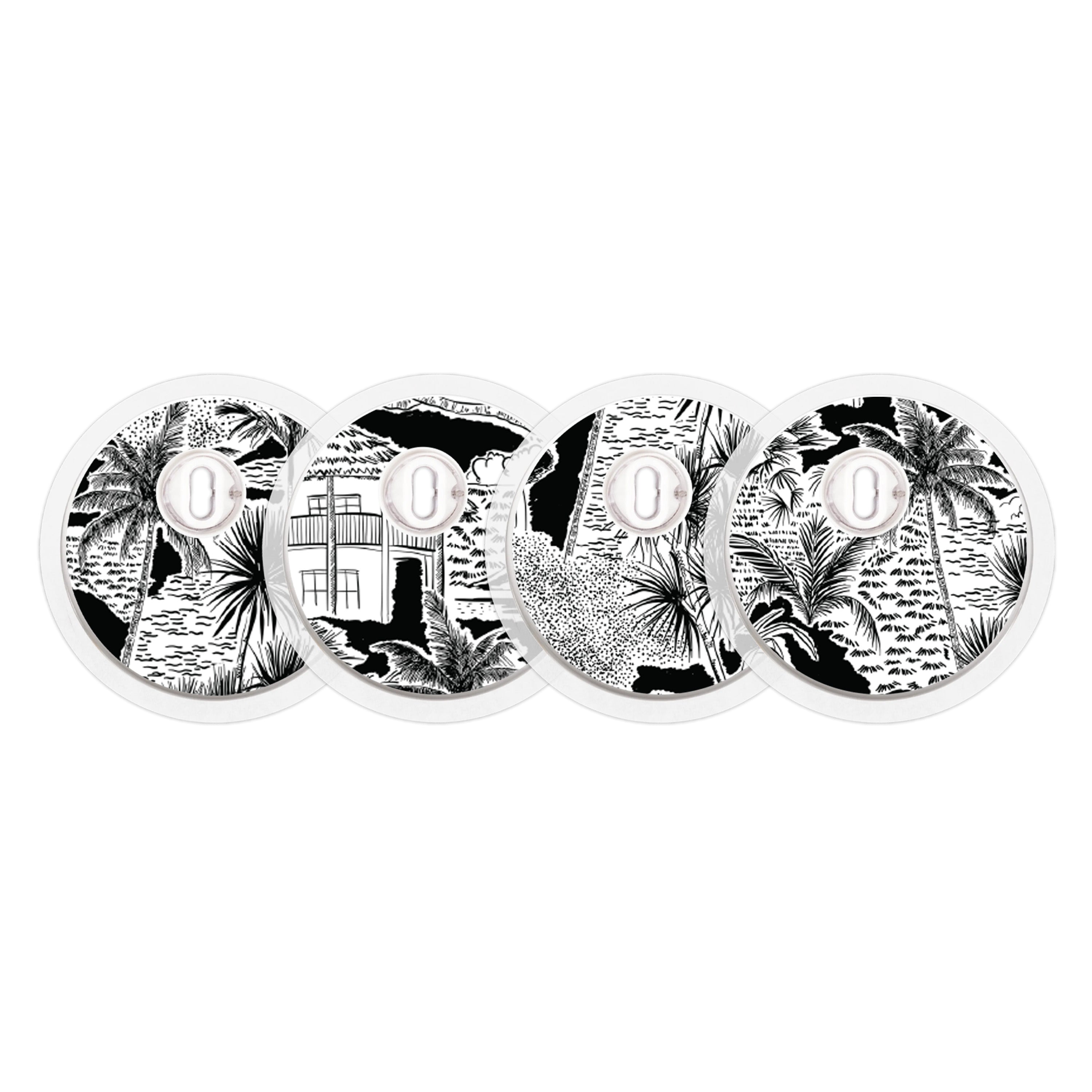 Tropical Sketch Sticker Designed for the FreeStyle Libre 3 Plus & Lingo Sensor Tropical Sketch Sticker Designed for the FreeStyle Libre 3 Plus & Lingo Sensor