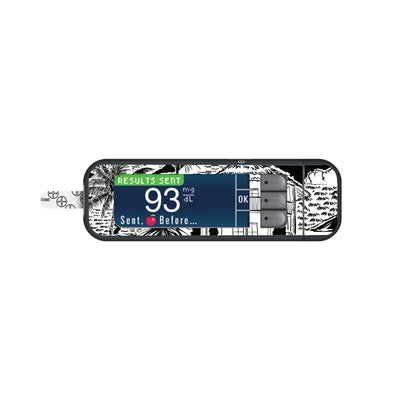 Tropical Sketch Sticker for Bayer Contour Next Glucometer Tropical Sketch Sticker for Bayer Contour Next Glucometer