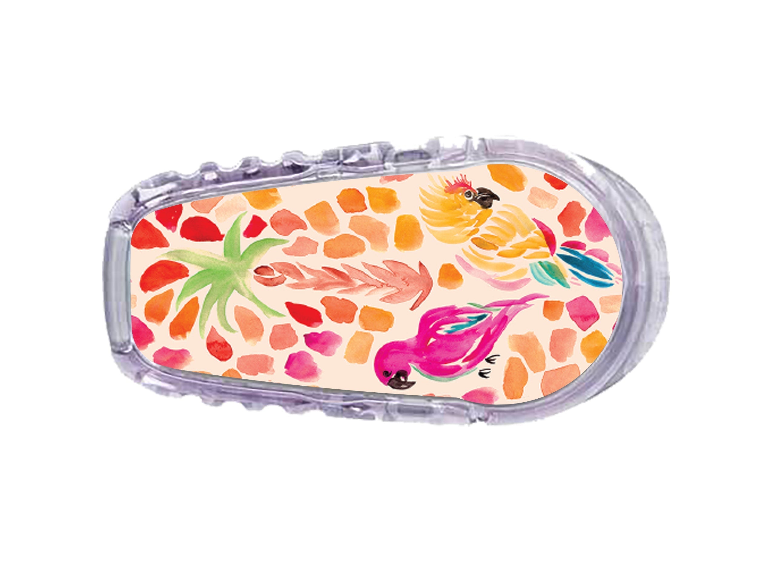 Tropical Watercolor Dexcom G6 Transmitter Sticker Tropical Watercolor Dexcom G6 Transmitter Sticker