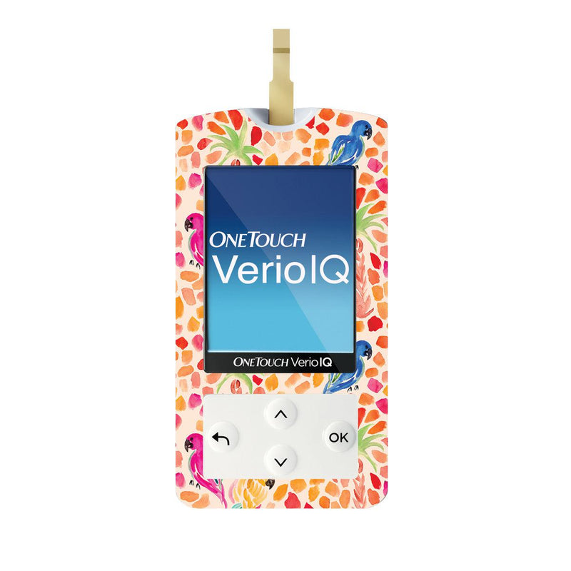 Tropical Watercolor for OneTouch Verio IQ Glucometer Tropical Watercolor for OneTouch Verio IQ Glucometer