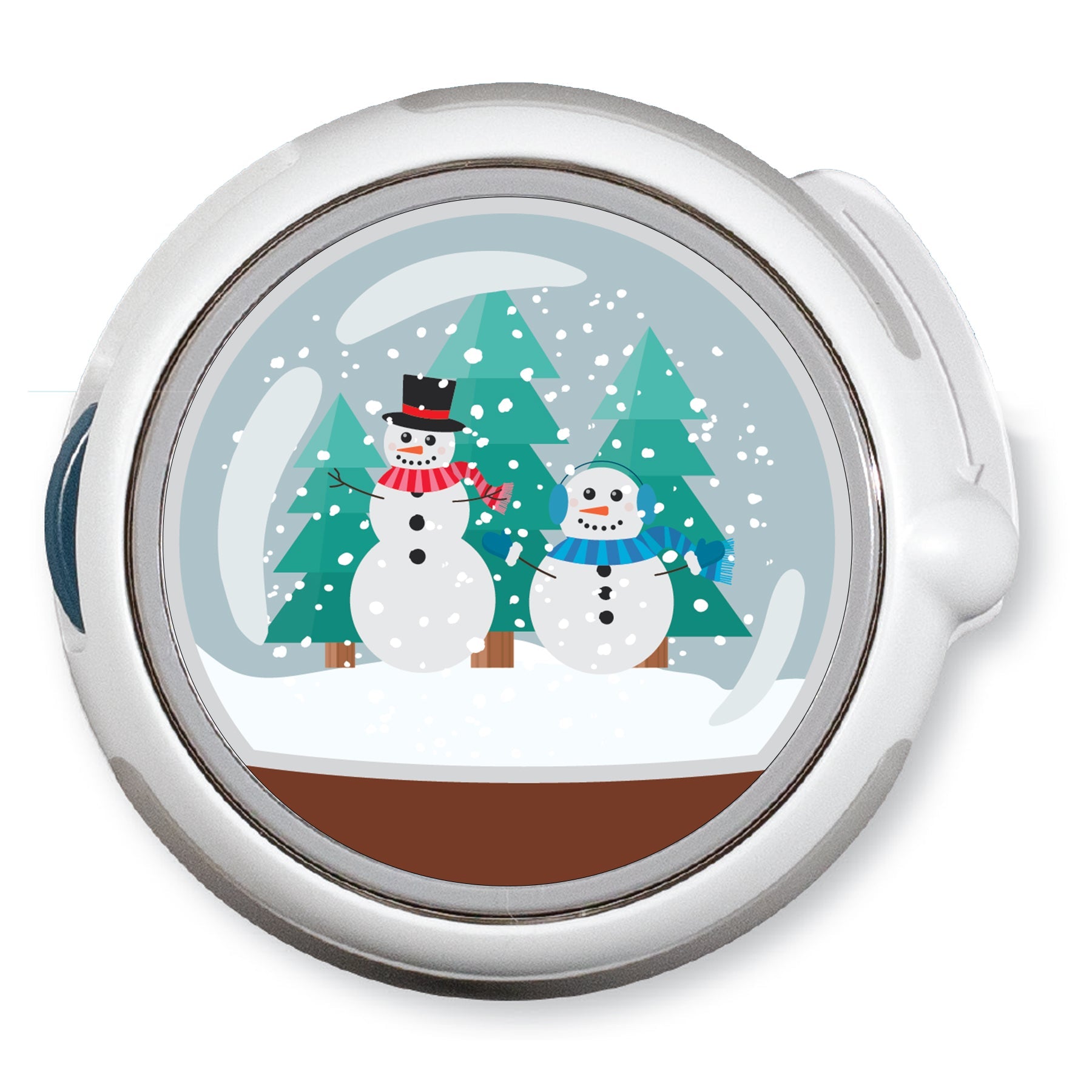 CF Holiday Snow Globe twiist™ Automated Insulin Delivery System Stickers - Pump Peelz CF Holiday Snow Globe twiist™ Automated Insulin Delivery System Stickers - Pump Peelz