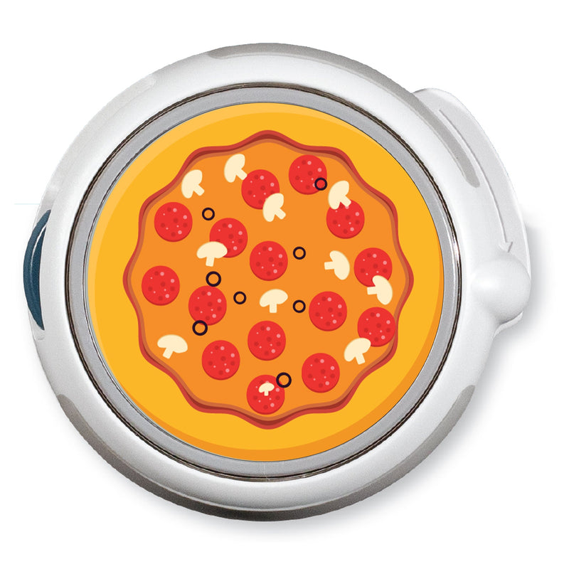 CF Pizza twiist™ Automated Insulin Delivery System Stickers - Pump Peelz CF Pizza twiist™ Automated Insulin Delivery System Stickers - Pump Peelz
