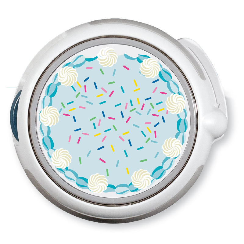CF Birthday Cake twiist™ Automated Insulin Delivery System Stickers - Pump Peelz CF Birthday Cake twiist™ Automated Insulin Delivery System Stickers - Pump Peelz