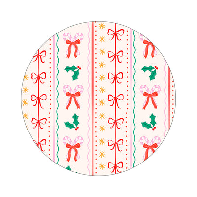 Holly Jolly Ribbon twiist™ Automated Insulin Delivery System Stickers - Pump Peelz Holly Jolly Ribbon twiist™ Automated Insulin Delivery System Stickers - Pump Peelz