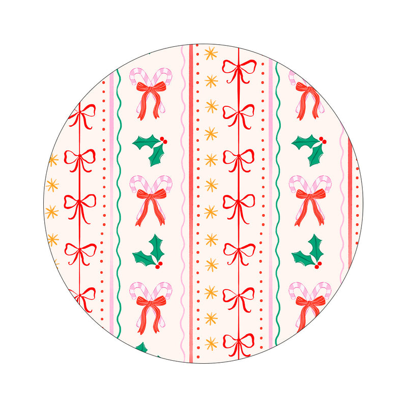 Holly Jolly Ribbon twiist™ Automated Insulin Delivery System Stickers - Pump Peelz Holly Jolly Ribbon twiist™ Automated Insulin Delivery System Stickers - Pump Peelz