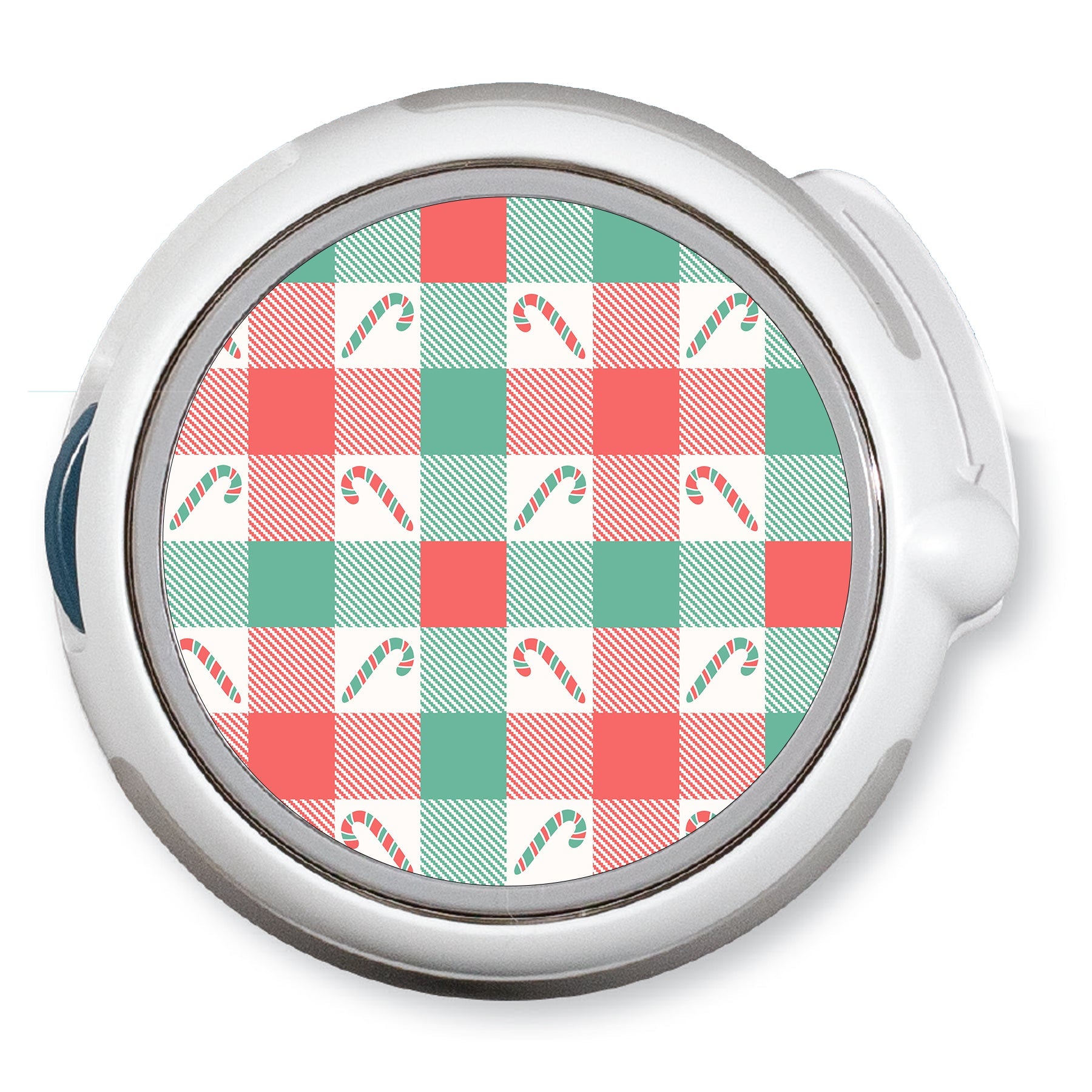Peppermint Plaid twiist™ Automated Insulin Delivery System Stickers - Pump Peelz Peppermint Plaid twiist™ Automated Insulin Delivery System Stickers - Pump Peelz