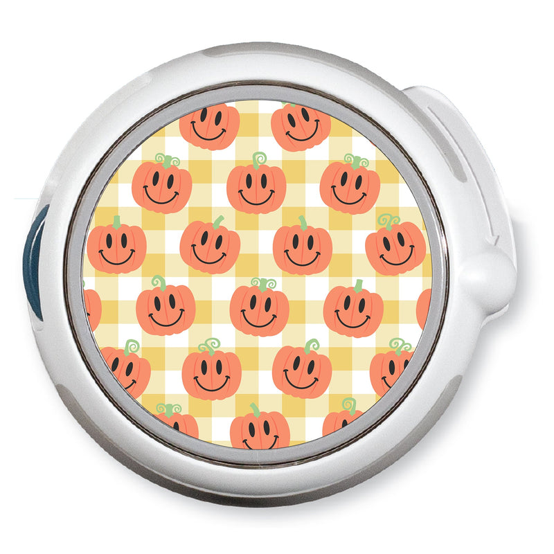 Pumpkin Smilies twiist™ Automated Insulin Delivery System Stickers - Pump Peelz Pumpkin Smilies twiist™ Automated Insulin Delivery System Stickers - Pump Peelz