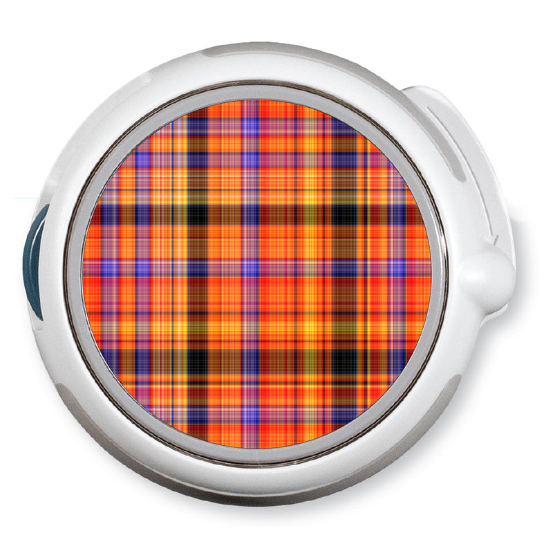 Pumpkin Plaid twiist™ Automated Insulin Delivery System Stickers - Pump Peelz Pumpkin Plaid twiist™ Automated Insulin Delivery System Stickers - Pump Peelz