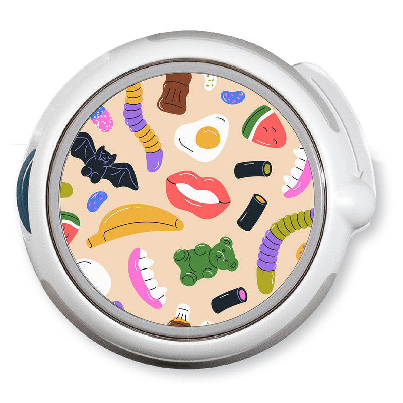 Candy Chaos twiist™ Automated Insulin Delivery System Stickers - Pump Peelz Candy Chaos twiist™ Automated Insulin Delivery System Stickers - Pump Peelz