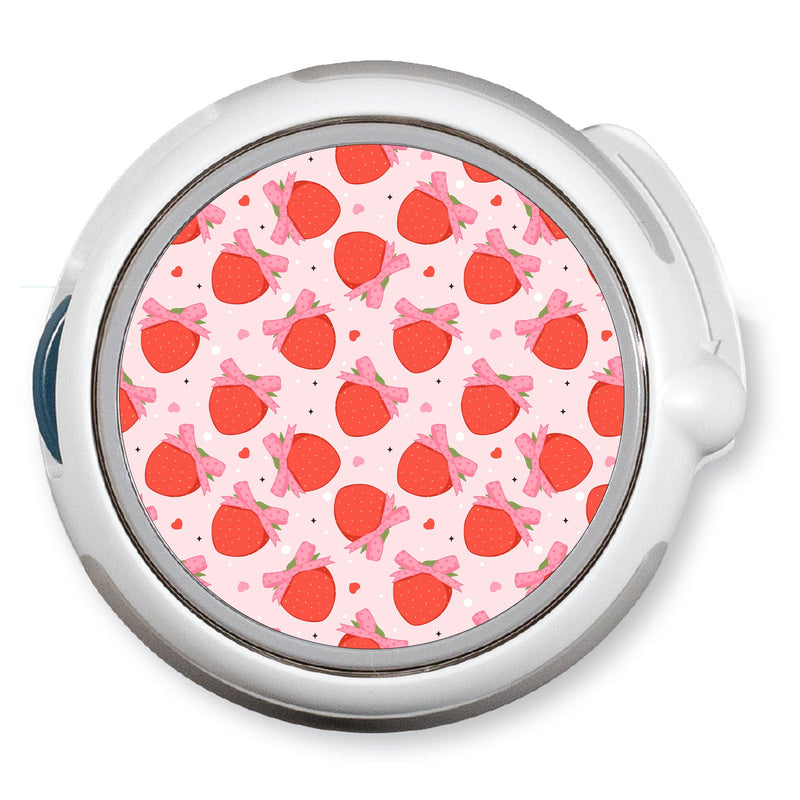 Strawberry Kisses twiist™ Automated Insulin Delivery System Stickers - Pump Peelz Strawberry Kisses twiist™ Automated Insulin Delivery System Stickers - Pump Peelz