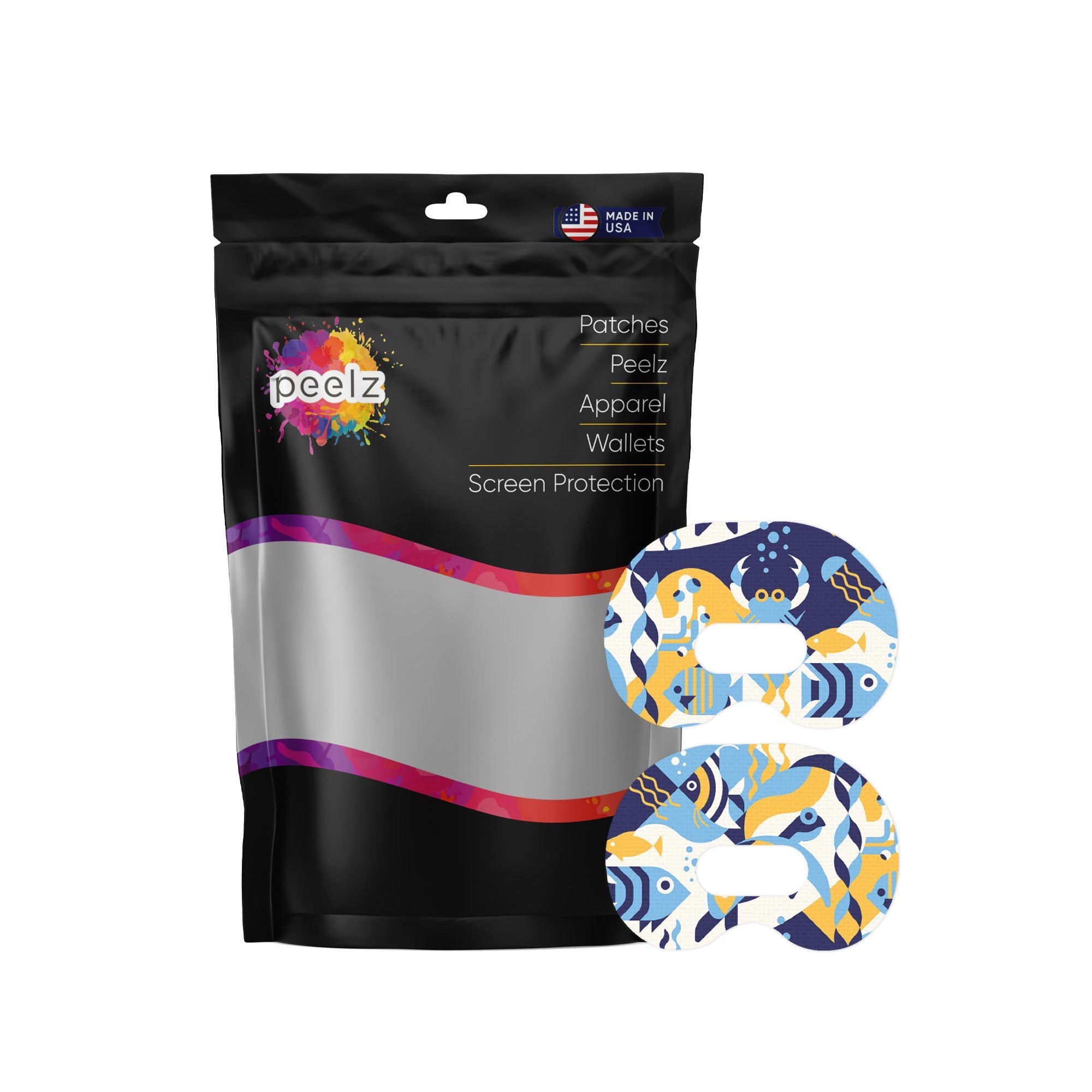 Underwater Abstract Medtronic Guardian Connect Patch Tape - Pump Peelz Underwater Abstract Medtronic Guardian Connect Patch Tape - Pump Peelz