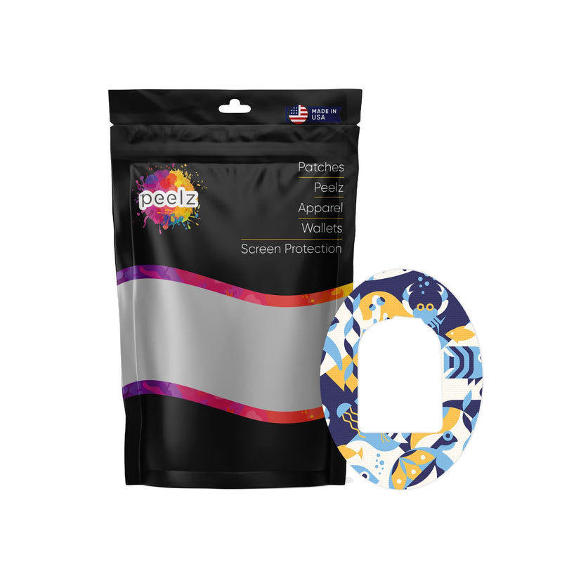 Underwater Abstract Pod Patch Tape - Pump Peelz Underwater Abstract Pod Patch Tape - Pump Peelz