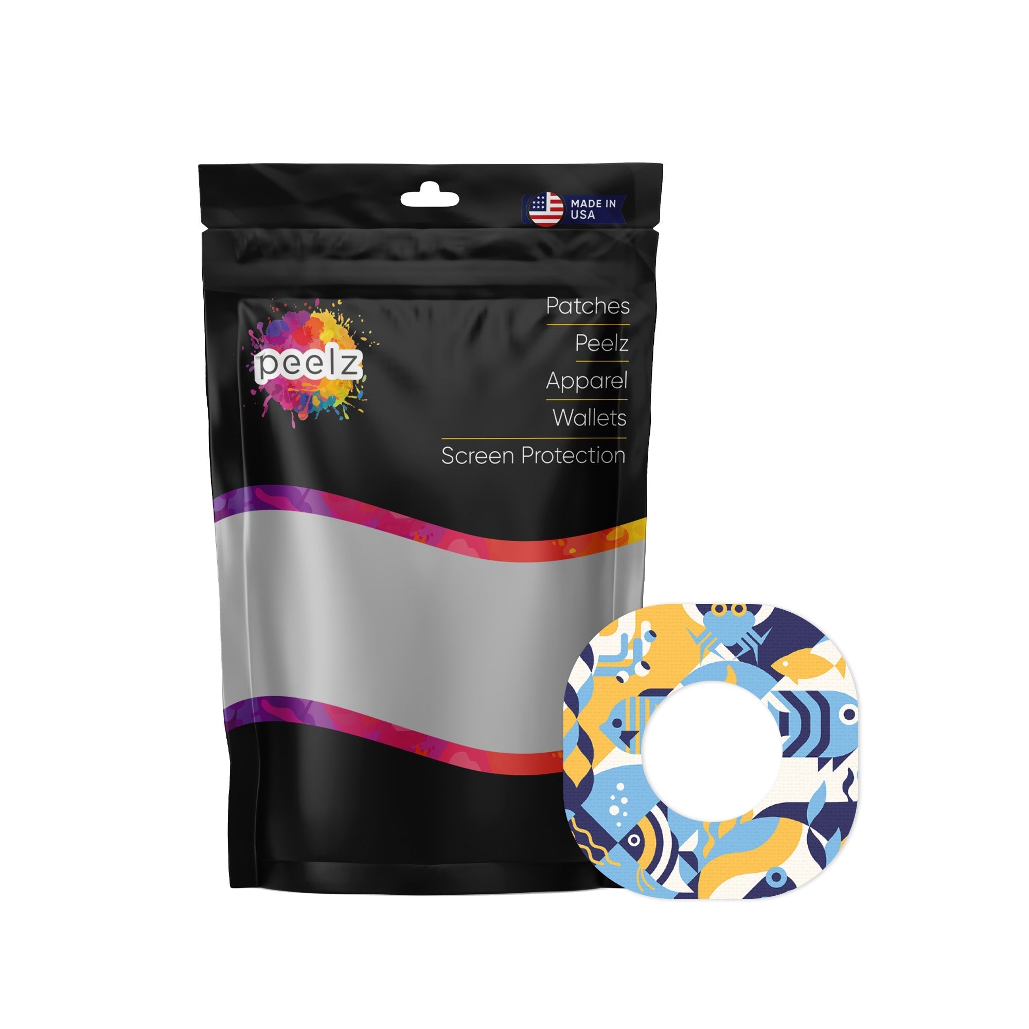 Underwater Abstract Dexcom G7 and Stelo Patch Tape - Pump Peelz Underwater Abstract Dexcom G7 and Stelo Patch Tape - Pump Peelz