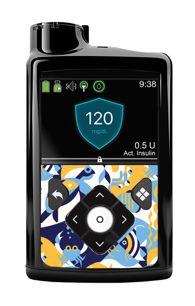 Underwater Abstract Sticker for Medtronic MiniMed 770G & 780G Underwater Abstract Sticker for Medtronic MiniMed 770G & 780G