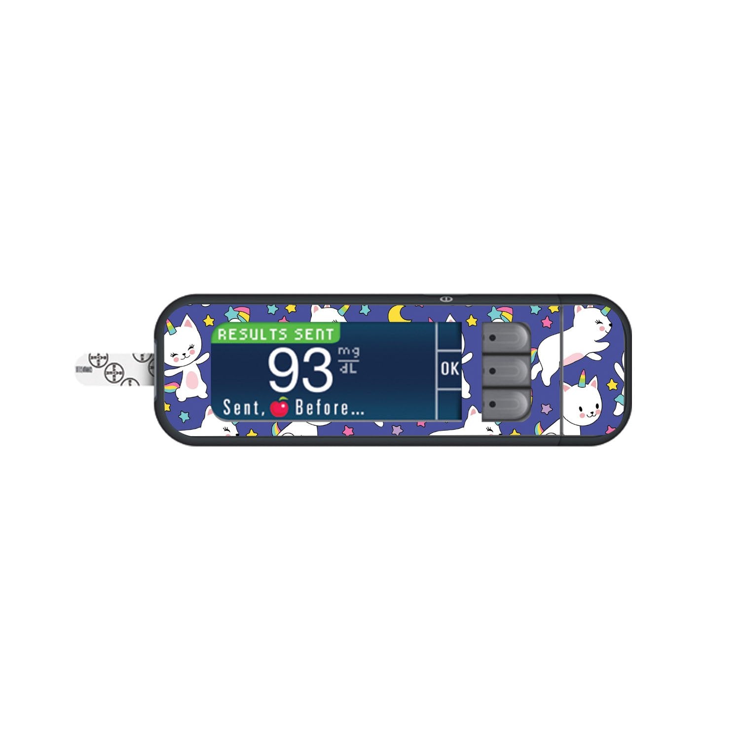 Unicorn Cats Sticker for Bayer Contour Next Glucometer Unicorn Cats Sticker for Bayer Contour Next Glucometer