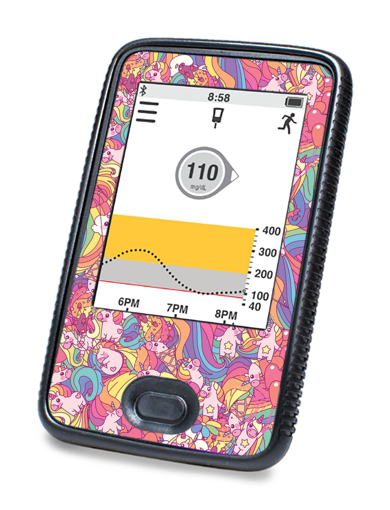 Unicorn Swirls Designed for DEXCOM G6 Touchscreen Receiver Unicorn Swirls Designed for DEXCOM G6 Touchscreen Receiver