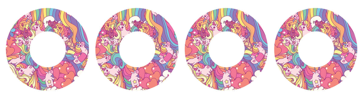 Unicorn Swirls Patch Tape Designed for the FreeStyle Libre 2 Unicorn Swirls Patch Tape Designed for the FreeStyle Libre 2